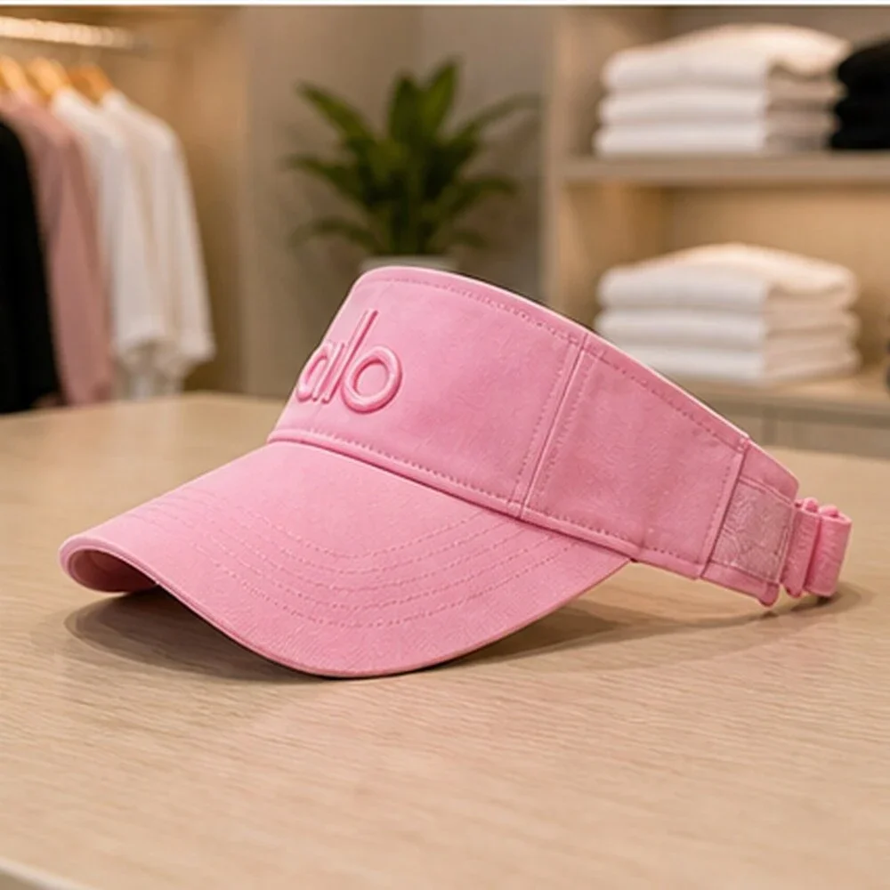 ALO Yoga Pink Everyday Open Top Visor Hat OS